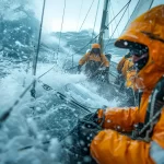 Intense ocean stormterproof gear