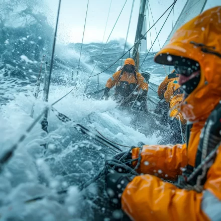 Intense ocean stormterproof gear